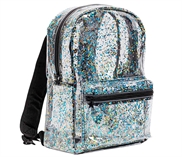 Backpack - Glitter transparent/black